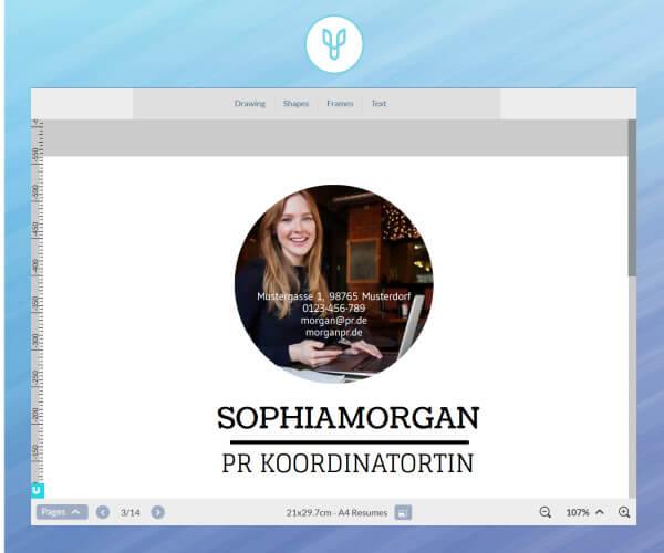 lebenslauf gestalten