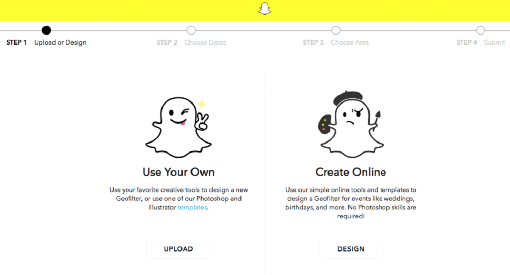 créer un filtre snapchat
